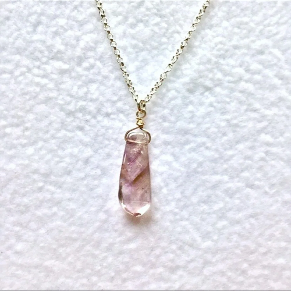Hand Made Amethyst Charm Necklace